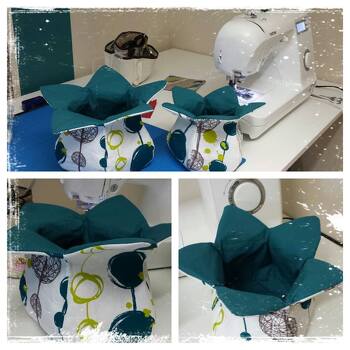 Hallo,
auch für eine Anfängerin waren die Körbchen einfach zu nähen, die beiden Größen sind perfekt.
Tolle Geschenke, aber am liebsten selber behalten ;o)
LG
Andrea