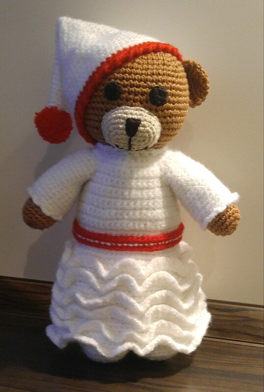 Häkelanleitung Weihnachtsbären Theo und Thea