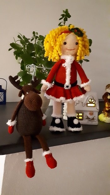 Häkelanleitung "Miss Santa"