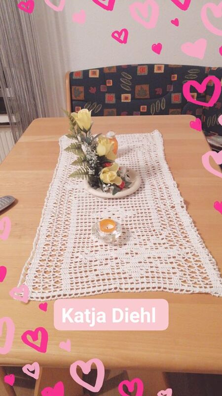 Tischläufer &quot;Schneefall&quot; - Winterkollektion