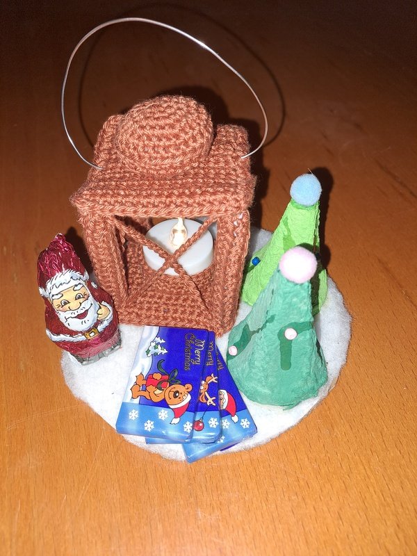 Crochet Pattern little Lantern, Tealight holder