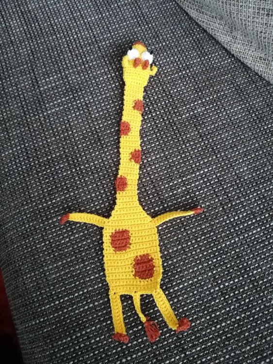 Amigurumi Crochet Giraffe Bookmark