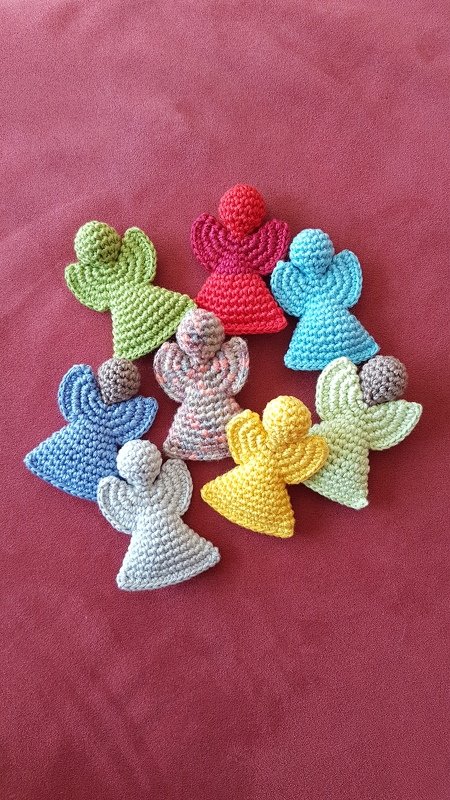 Häkelanleitung - Schlüsselanhänger Mini-Engel