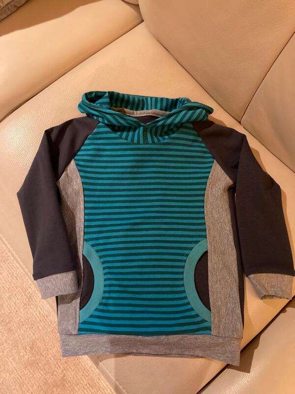 Carlo Raglanhoodie für Jungs (86-146 Nähanleitung &amp; Schnitt)