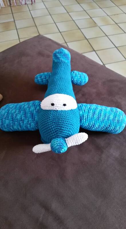 E-Book / Anleitung zum Häkeln - kleines grünes Flugzeug