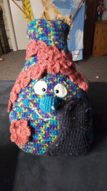 Es war wieder toll und einfach beschrieben... Bin mit dem Ergebnis sehr zu Frieden und hatte nur keine grüne Wolle mehr da... Als Geschenk mit kleinen Botschaften sehr schön...