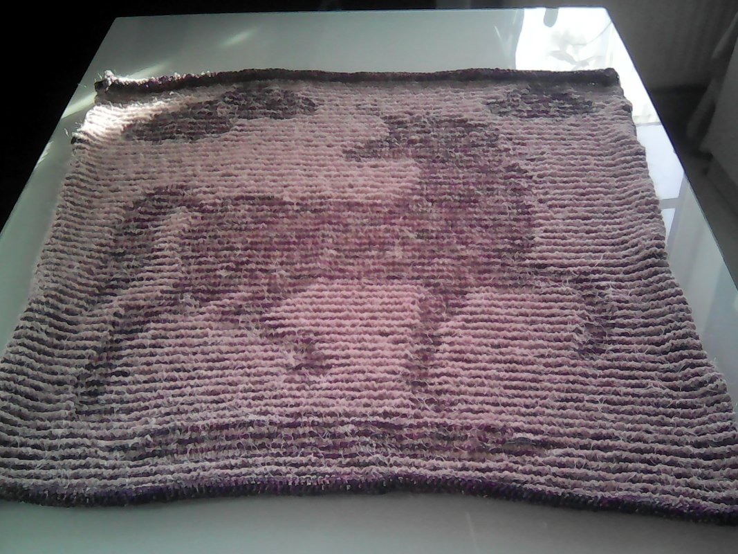 Einhorndecke Illusionsstricken