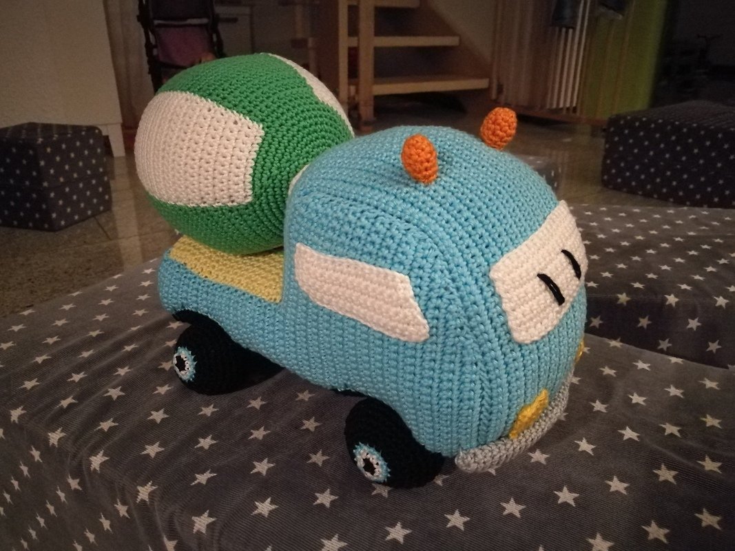 Amigurumi Häkelanleitung / E-Book für Betonmischer