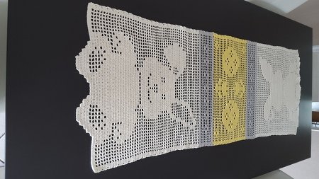 Häkeln / Tischläufer "Schnuffel" + Bonusgröße