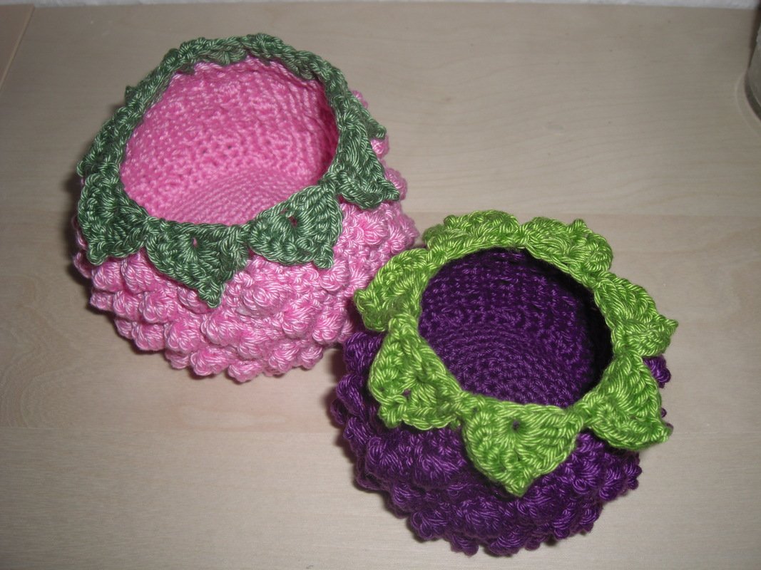 Körbchen &quot;Himbeere/Brombeere&quot;, 2 Größen