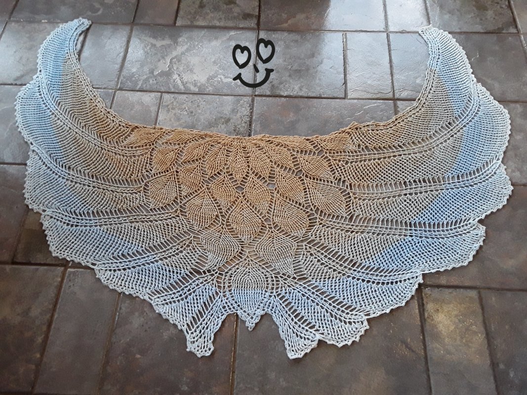 Häkeltuch Winter Wings