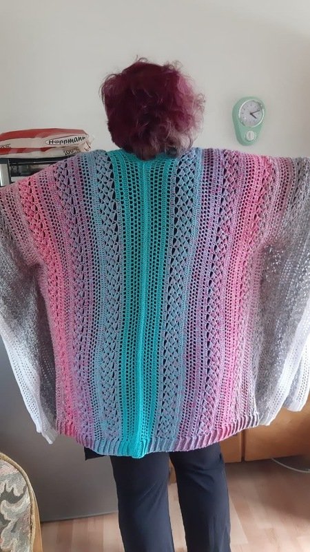 Häkelanleitung Poncho // Umhang // Weste Ruana