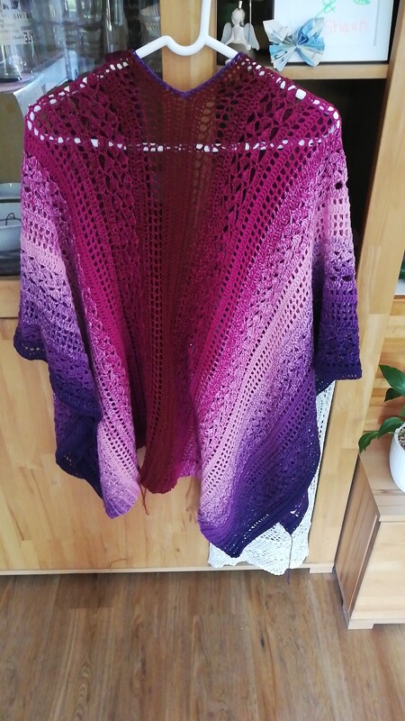 Häkelanleitung Poncho // Umhang // Weste Ruana