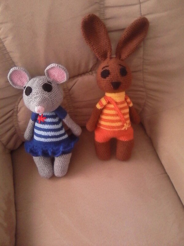 Häkelanleitung Kuschelchen 4er Bande