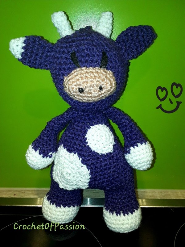 Kuh Amigurumi / Häkelanleitung