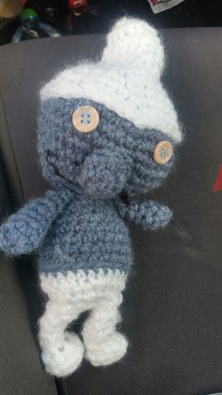 Schlumpf Clumsy Häkelanleitung E-Book FreE-Book | Kostenlos