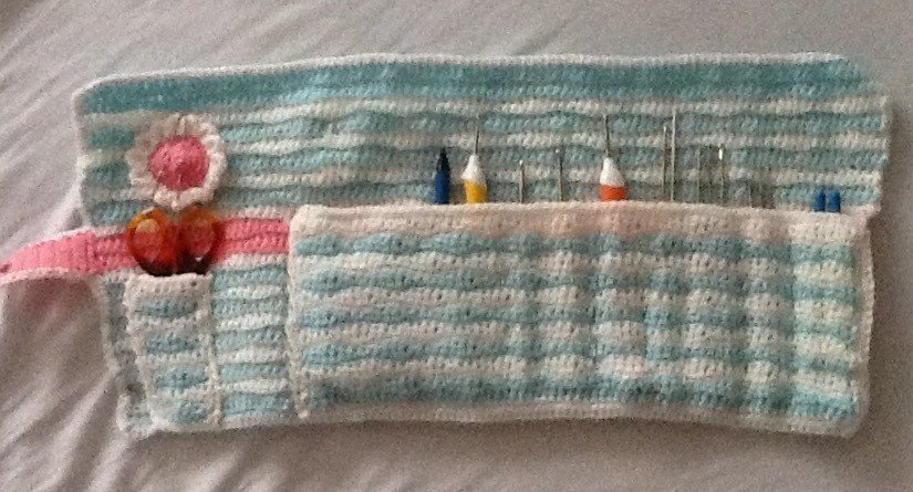 Häkelanleitung Utensilo für Häkel- und Stricknadeln