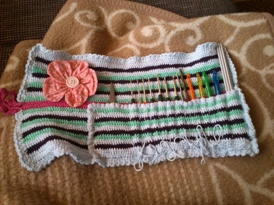 Häkelanleitung Utensilo für Häkel- und Stricknadeln