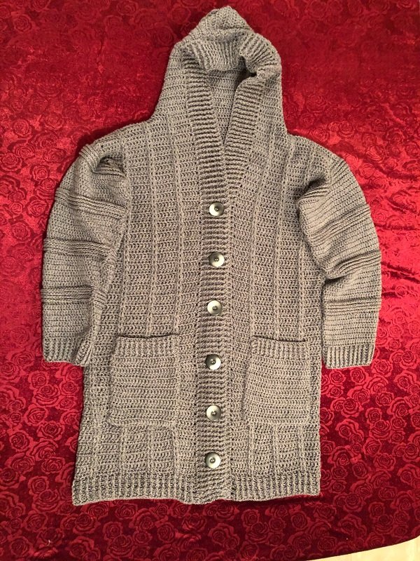 162 Häkelanleitung Häkelmantel Häkeljacke