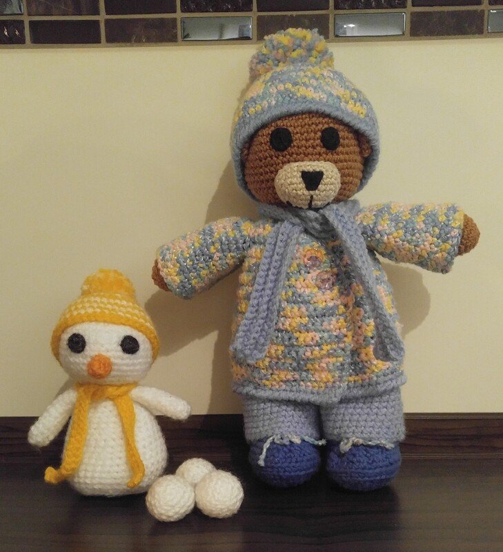 Häkelanleitung Bekleidungsset &quot;Winter&quot; für Theo und Thea