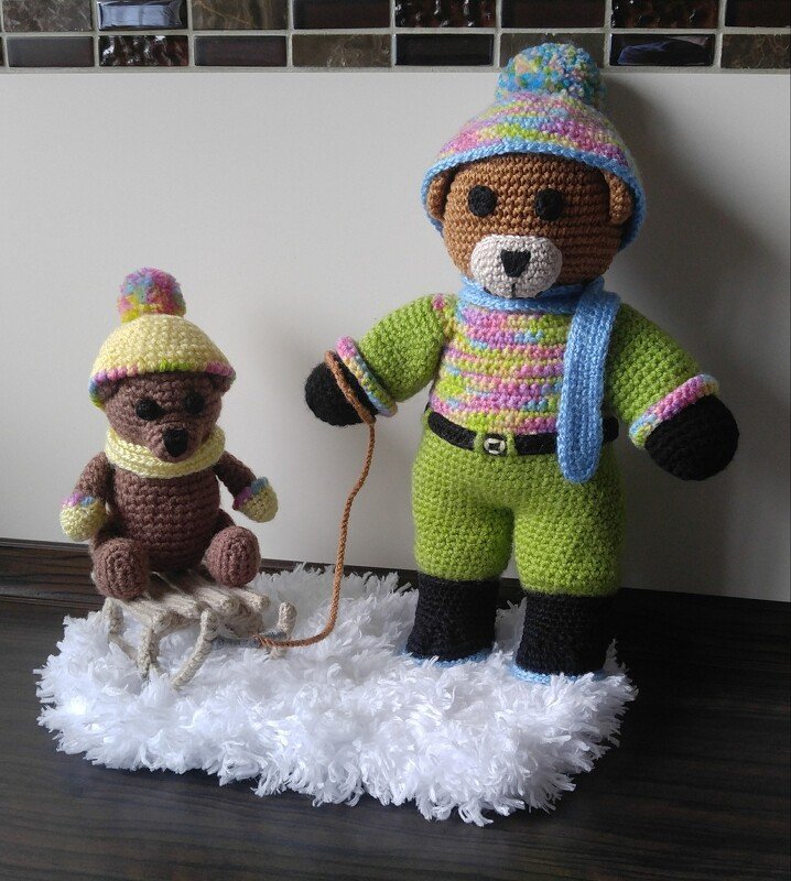 Häkelanleitung Bekleidungsset &quot;Winter&quot; für Theo und Thea