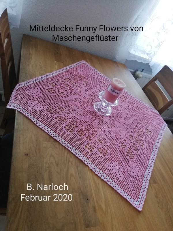 Mitteldecke &quot; Funny Flowers &quot;