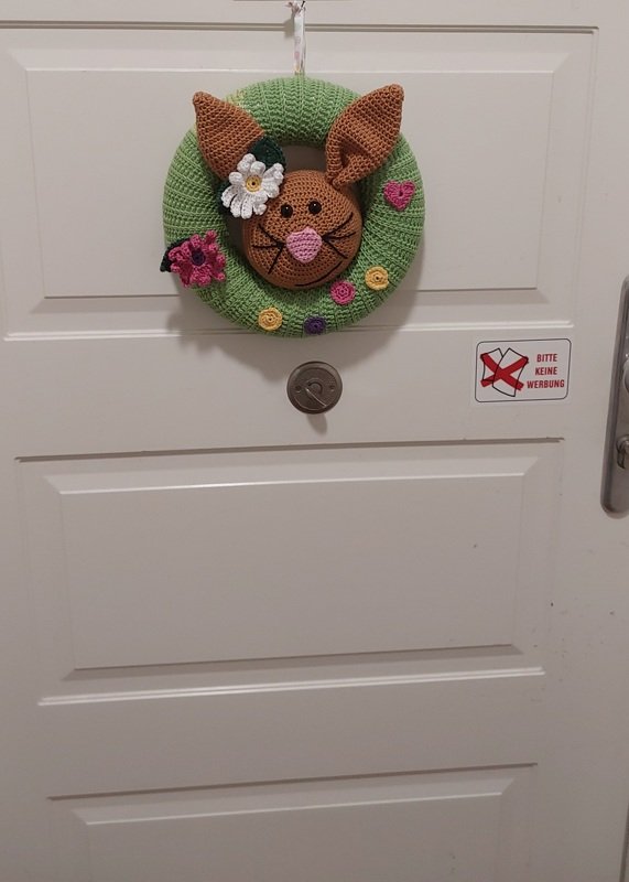 Häkelanleitung Türkranz Osterhase - PDF Datei