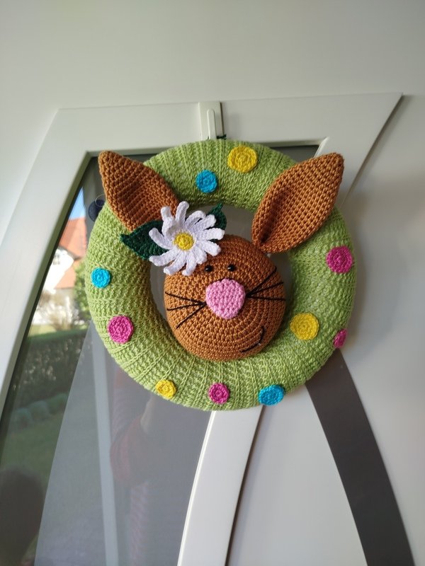 Häkelanleitung Türkranz Osterhase - PDF Datei