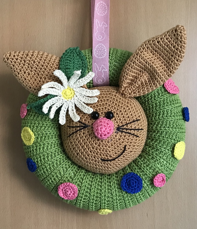 Häkelanleitung Türkranz Osterhase - PDF Datei