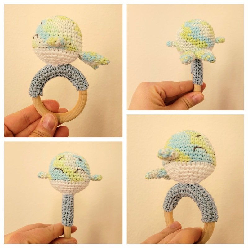 Owen der Rasselwal - Häkelanleitung