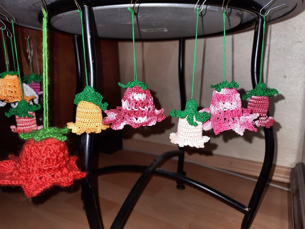 Häkelanleitung - Strauchblüten - zwei Größen