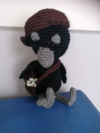 Rüdiger mit Hängetasche und Cappi😍