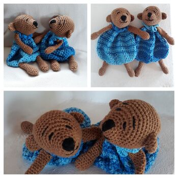 Gute Anleitung  , das Ergebnis  ist richtig süß  geworden . Hab es zur Geburt von Zwillingsbübchen verschenkt  .