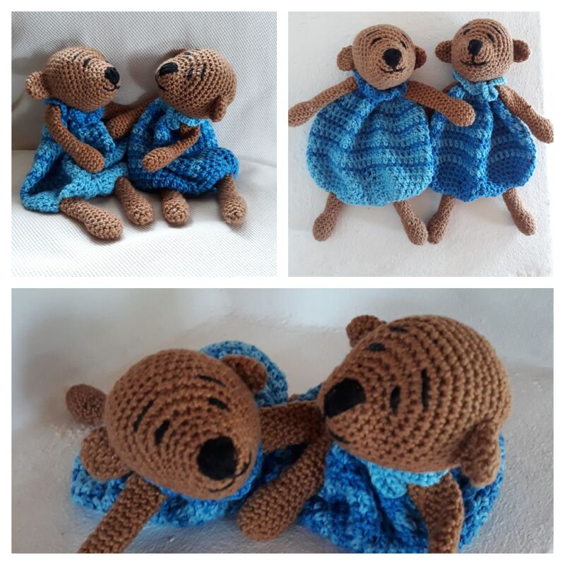 Häkelanleitung Schmusetuch Bär Bobo