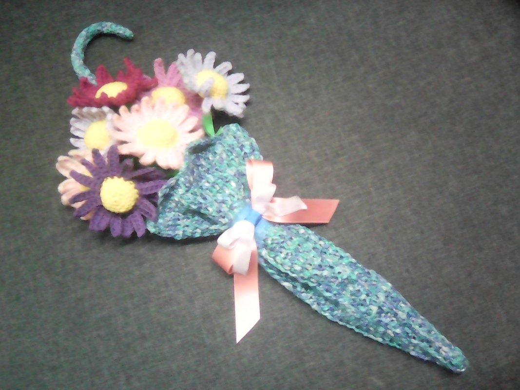 Häkel Deko Frühling Sommer für Tür oder Tisch - sehr einfach