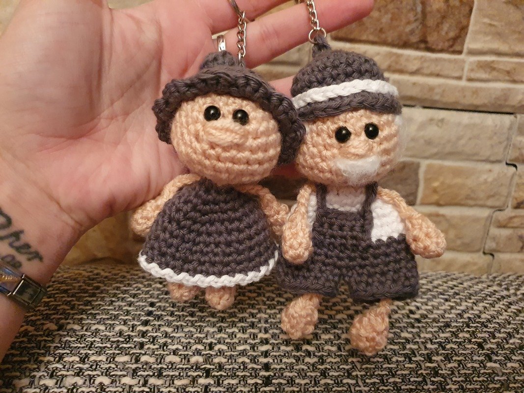 Schlüsselanhänger Oma Opa Großeltern Taschenbaumler Bayerisch