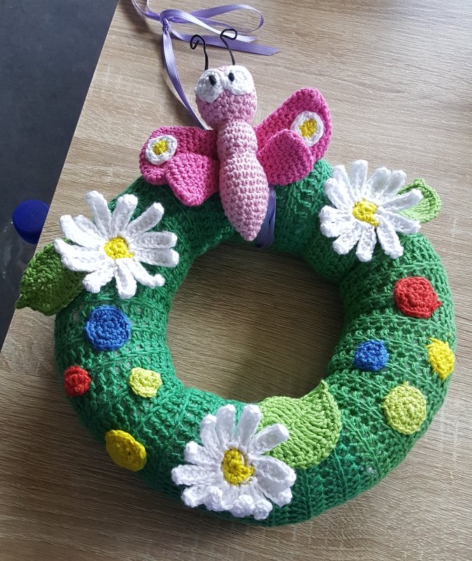 Häkelanleitung Türkranz Schmetterling - PDF Datei