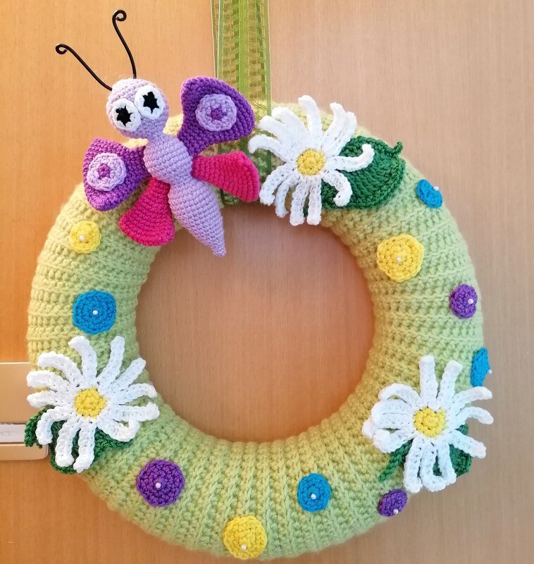 Häkelanleitung Türkranz Schmetterling - PDF Datei