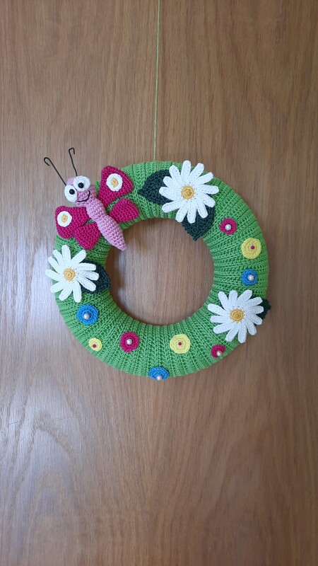 Häkelanleitung Türkranz Schmetterling - PDF Datei