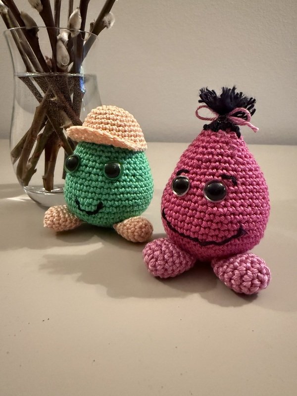 Häkelanleitung Amigurumi Eier - "Crazy Eggs"