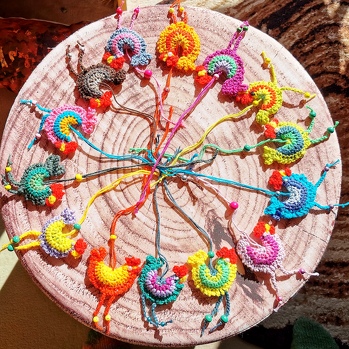 Es macht richtig viel Spaß so kleine Sachen zu häkeln!