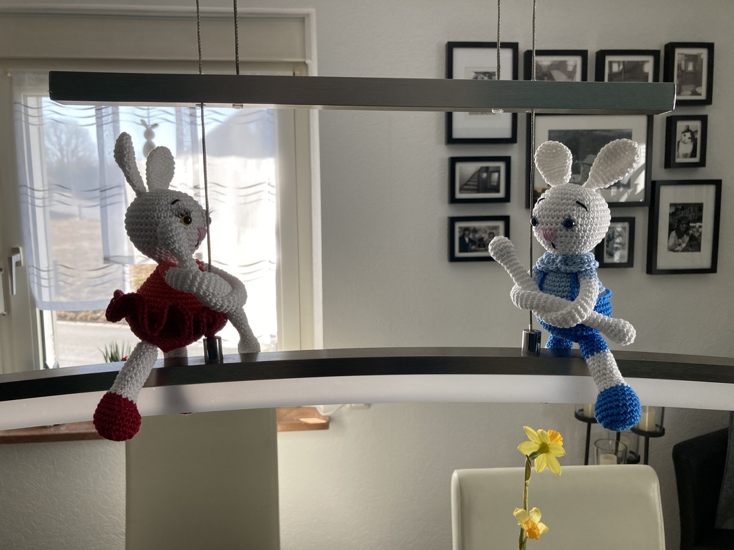 Häkelanleitung, Häschen Milly und Matti