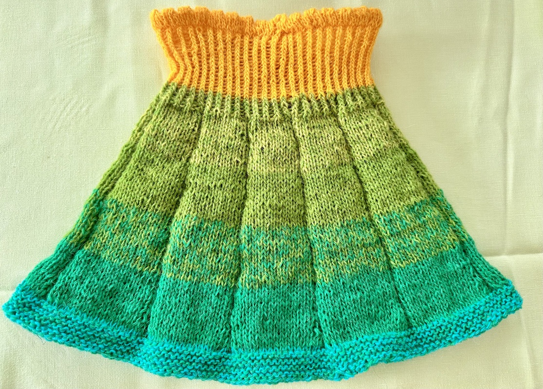 Bunter Rock für Kinder 3-4 Jahre - Strickanleitung
