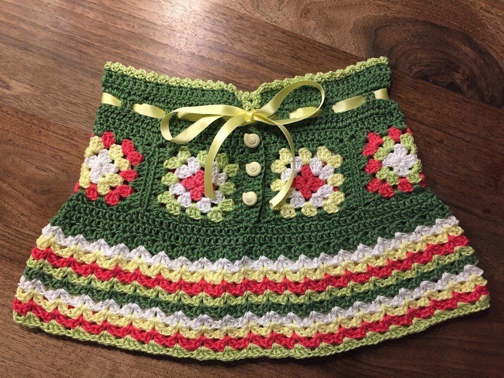 skirt chrochet pattern, dress chrochet, DIY dress