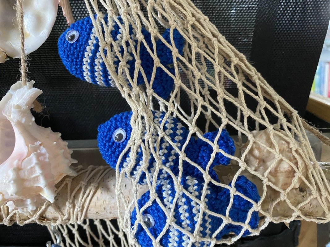 Häkelanleitung Schlüsselanhänger "Fisch"