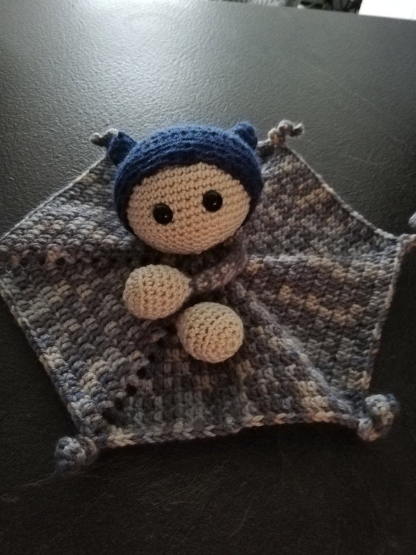 Häkelanleitung Schmusetücher Mond Männchen Style