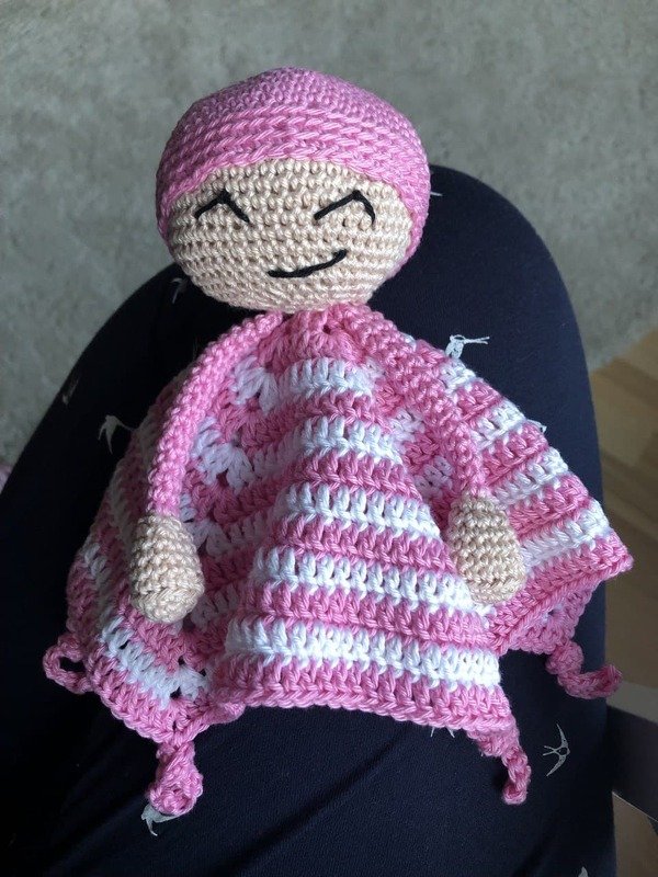 Häkelanleitung Schmusetücher Mond Männchen Style