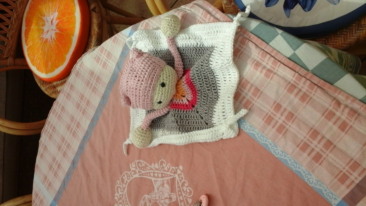 Häkelanleitung Schmusetücher Mond Männchen Style