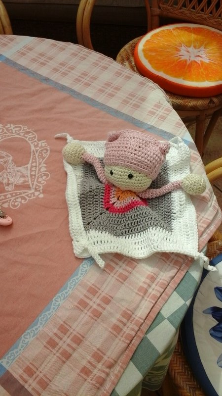 Häkelanleitung Schmusetücher Mond Männchen Style