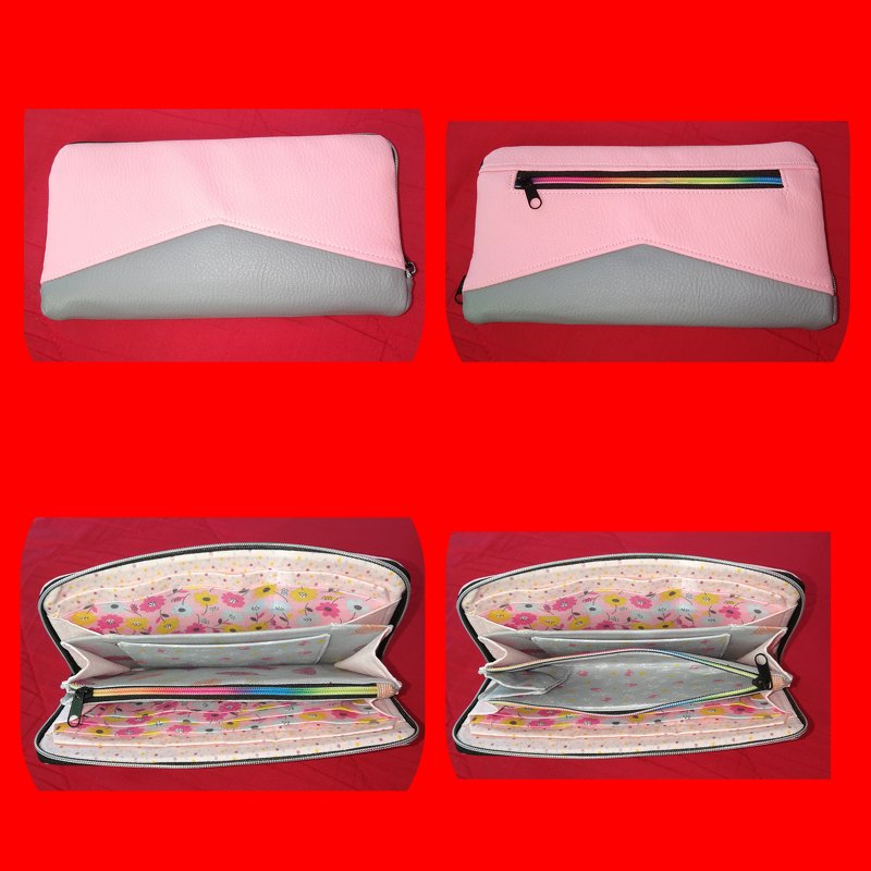 MYNTA – Geldbörse mit umlaufendem Reißverschluss